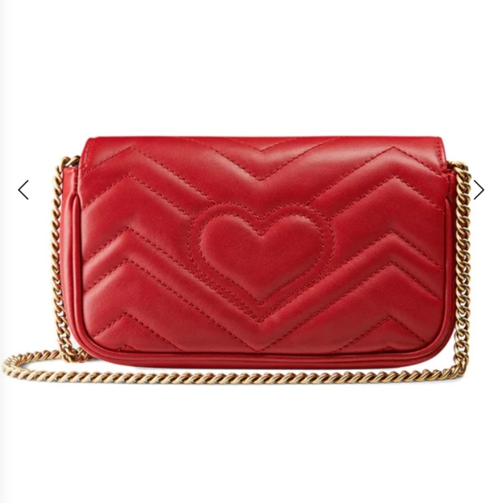 Gucci GG Marmont Matelasse Super Mini Leather Bag - Picture 5 of 12